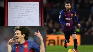 Lionel Messi's napkin will be going for auction but son of agent will try to spot it.