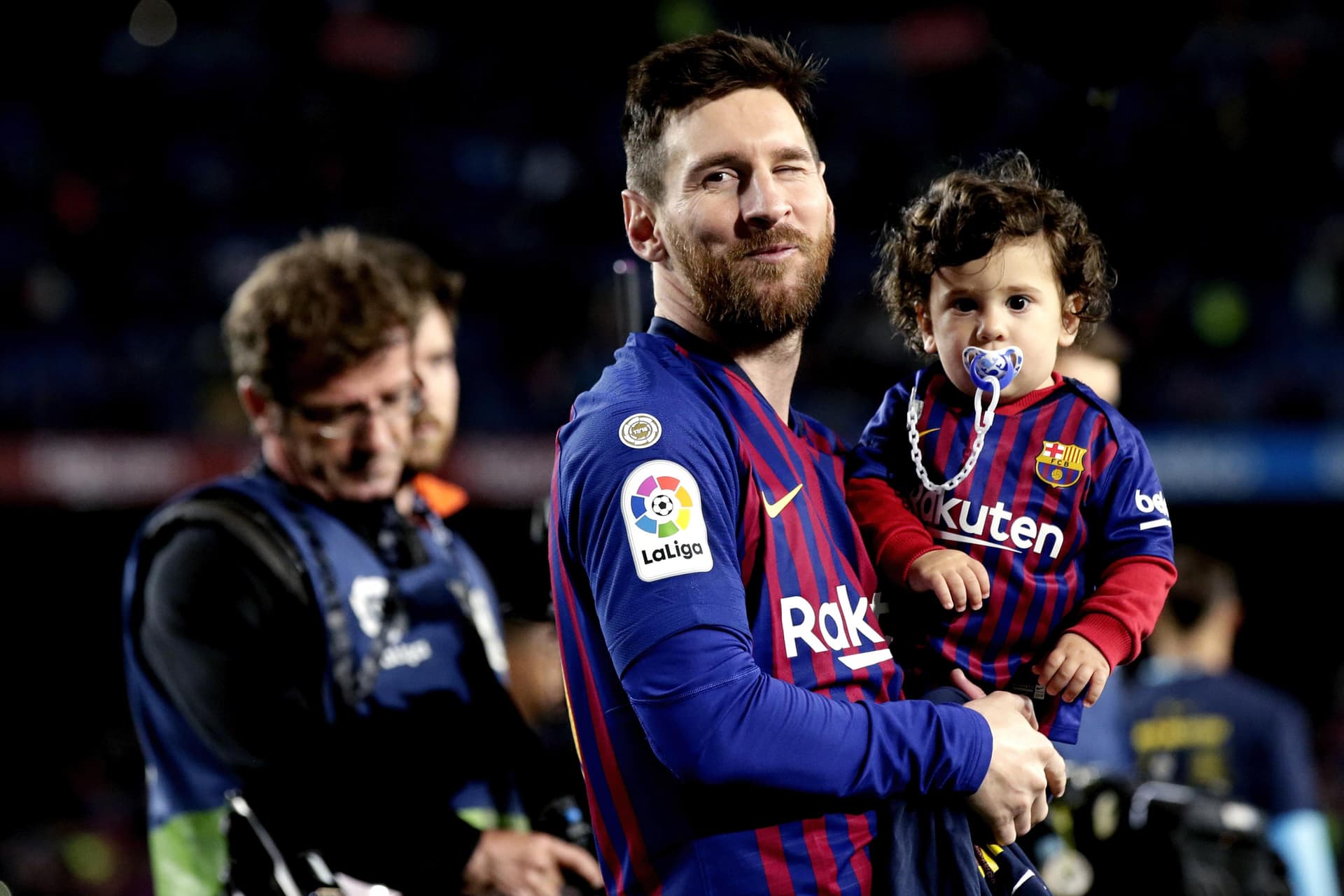 Lionel Messi's son has joined PSG youth teams after his father joined the club. Cristiano Ronaldo Jr also now plays for Manchester United youth team. See other footballers whose fathers were also footballers.