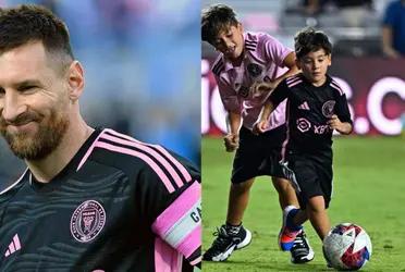 Lionel Messi's son is already balling with Inter Miami.