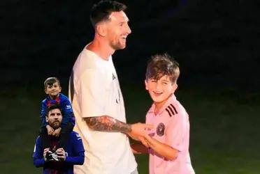 Lionel Messi's son is following his dad footsteps