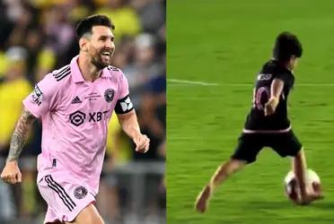 Lionel Messi's son seems to have his father's inheritance at soccer