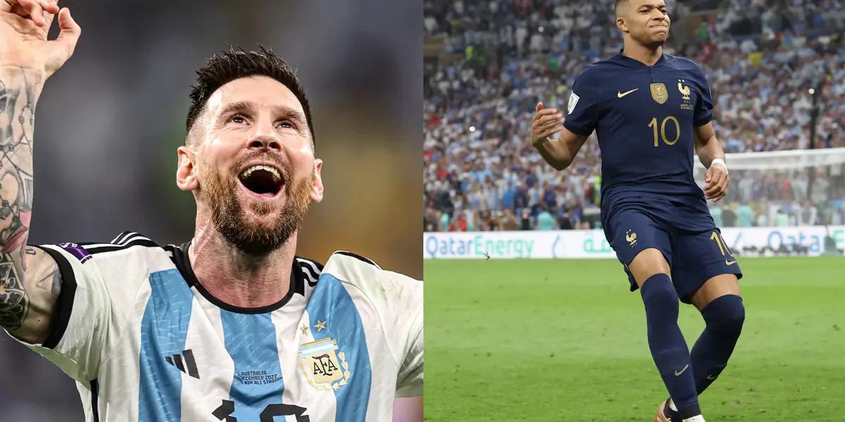Lionel Messi's teammate makes fun of Mbappé's teammate about the 2022 World Cup.