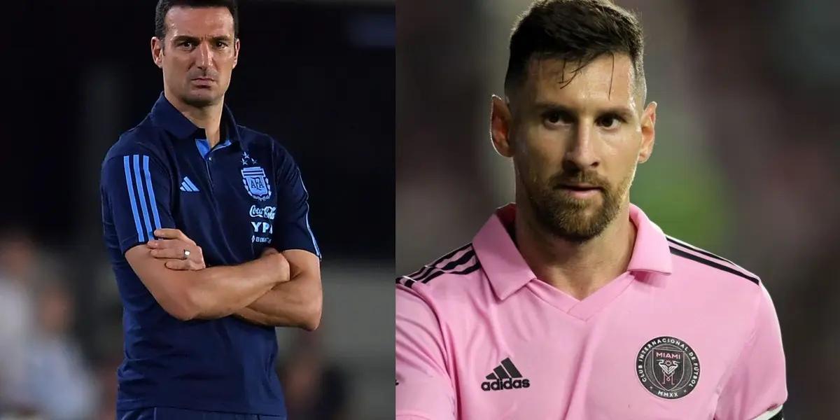 Lionel Scaloni's response to Messi stopping playing for months after not qualifying for the playoffs
