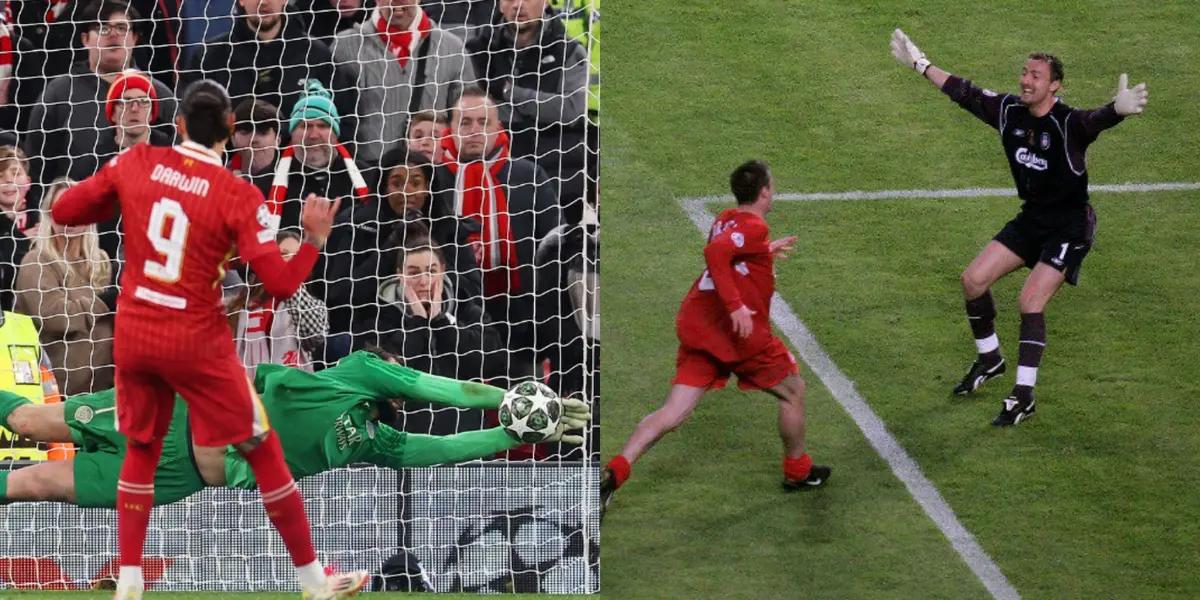 Liverpool 2025 and 2005 | Photos: @ChampionsLeague and @LFC