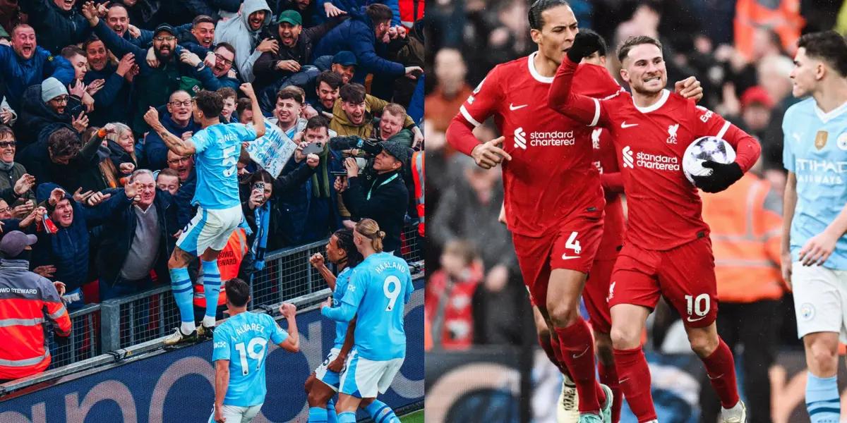 Liverpool and Manchester City drew 1-1 at Anfield thanks to goals by Stones and Mac Allister.