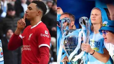 Liverpool and Manchester City game heats up after Trent and Haaland's comments.