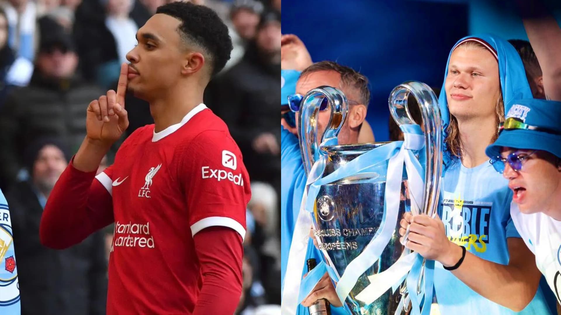 Liverpool and Manchester City game heats up after Trent and Haaland's comments.