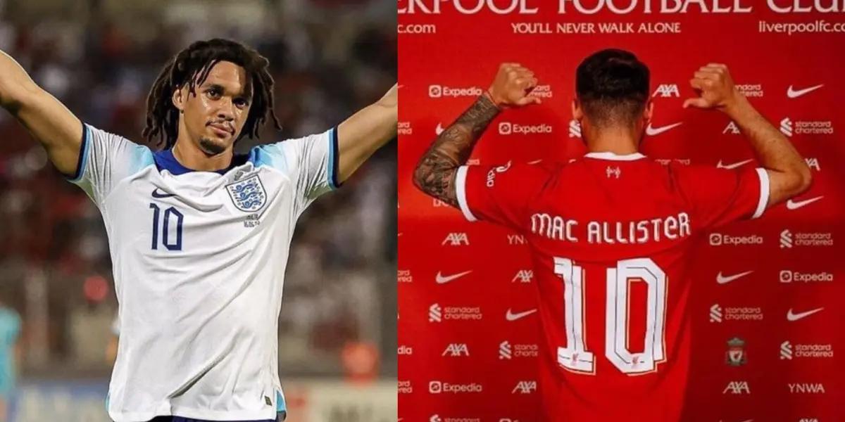 Liverpool FC's decision to take Alexis Mac Allister's number off as they watch Alexander-Arnold with the England squad