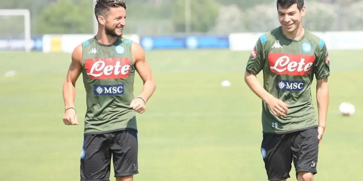 Lozano had minutes on the game against AC Milan.