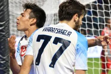 Lozano scored in Napoli's game, however, this player didn´t celebrate