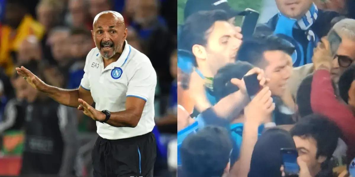 Lozano was champion of Italy with Napoli, and this he did at the time of celebrating