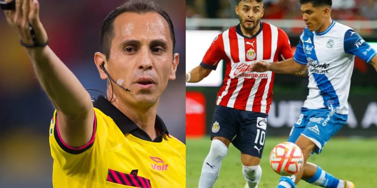 Luis Enrique Santander is once again in the eye of the storm after failing to whistle a clear handball against Chivas as well as an apparent offside.