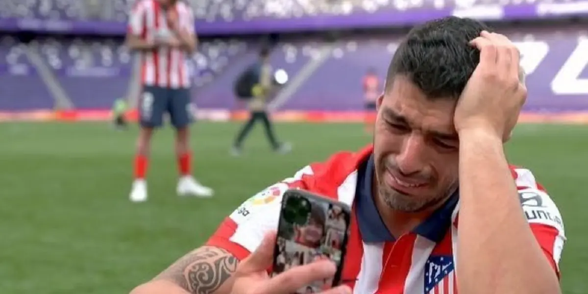 The disconsolate cry of Luis Suárez after the Atlético Madrid title