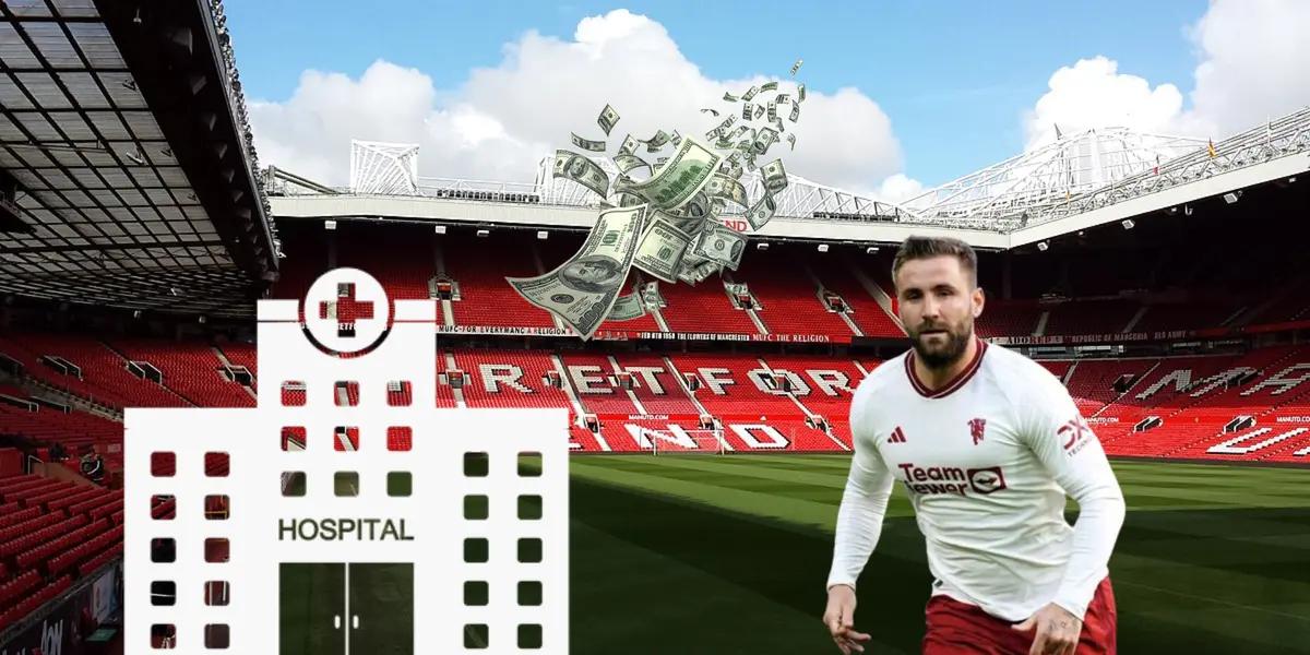 Luke Shaw suffered an injury against Luton Town a few days ago, and could miss the rest of the season.