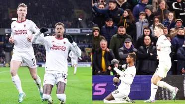 Man United takes the early lead against Wolves with a brilliant Rashford goal.