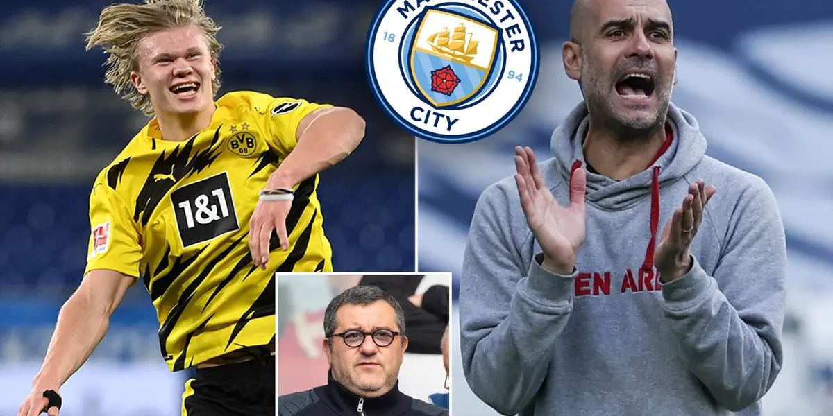 Manchester City are in pursuit of striker Erling Haaland but the deal could be hard due to the relationship between Pep Guardiola and Mino Raiola.
 