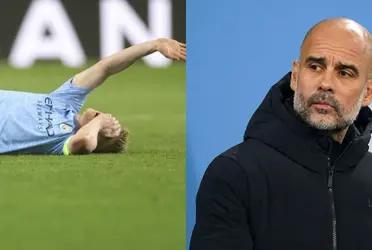 Manchester City received bad news after Kevin De Bruyne's injury