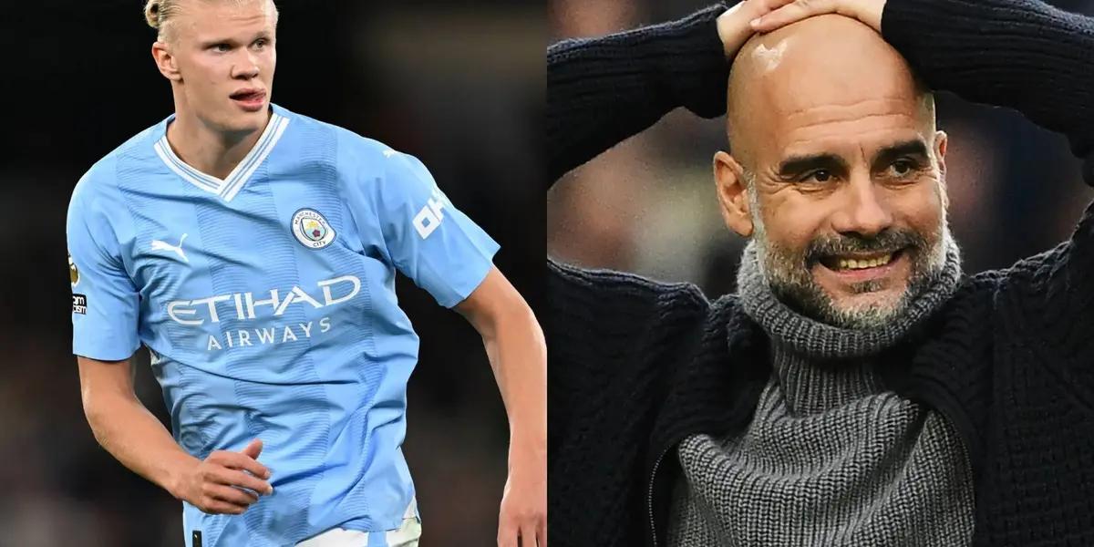 Manchester City striker Erling Haaland will be out until January