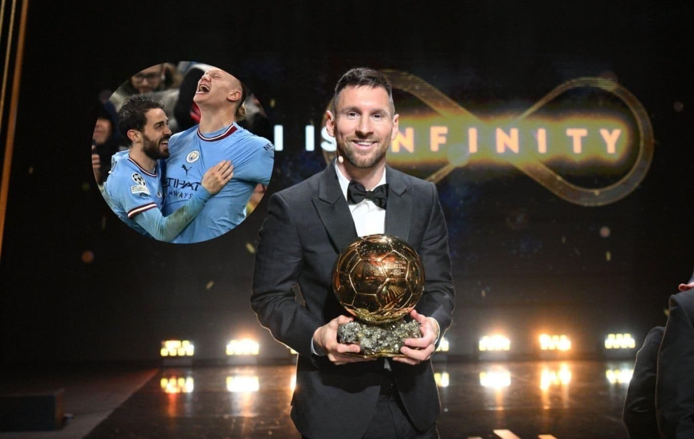 Manchester City's Portuguese midfielder disagrees with the award and questioned the reasons why they gave the Argentine the award.