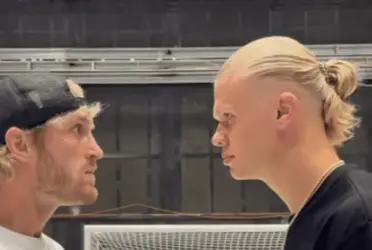 Manchester City's top goalscorer went viral after a video of Logan Paul's Prime hydration beverage was posted on social media.