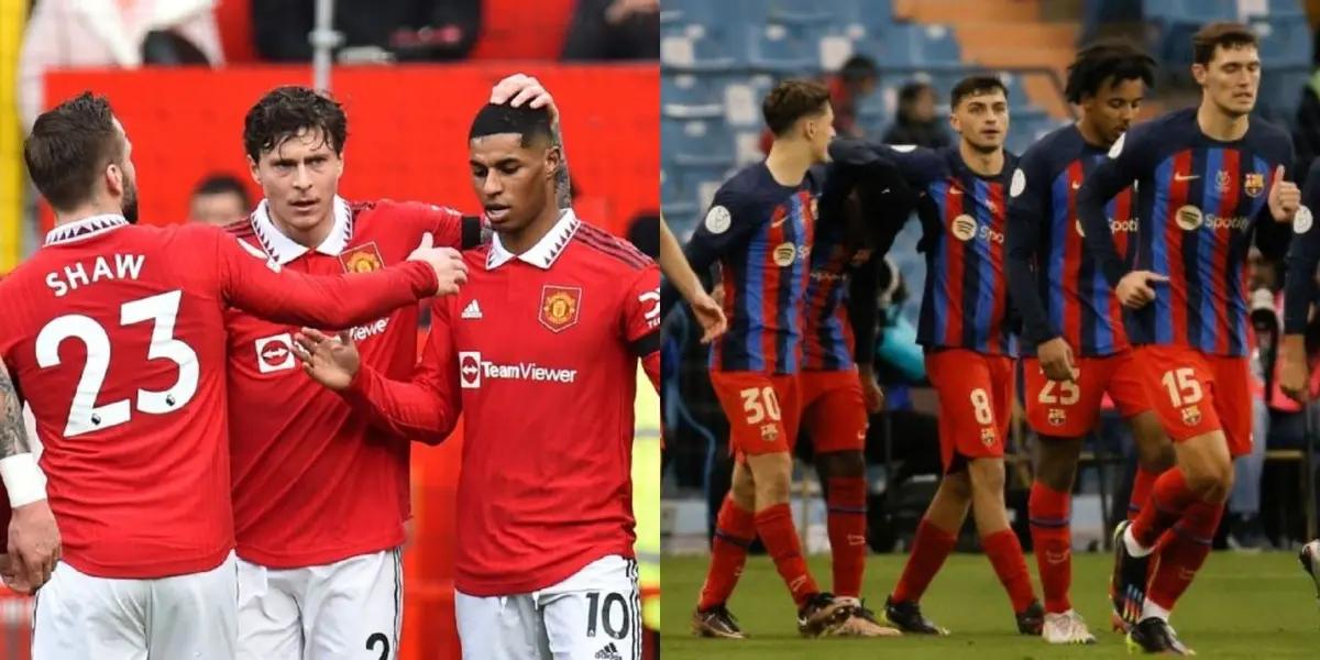 Manchester United and FC Barcelona face each other in the most attractive series of the Europa League