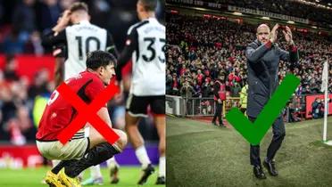 Manchester United are not happy with the loss but Erik Ten Hag sees the positives of the game.