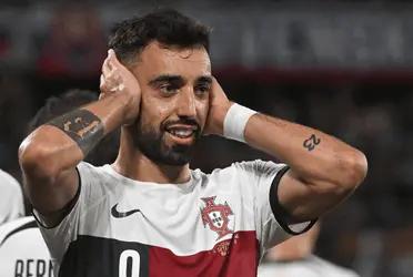 Manchester United captain just scored after a brilliant strike to give Portugal the lead in Slovakia.