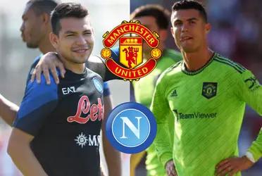 Manchester United looking for Hirving Lozano and put Cristiano Ronaldo as a bargaining chip Napoli say Mexican's future.