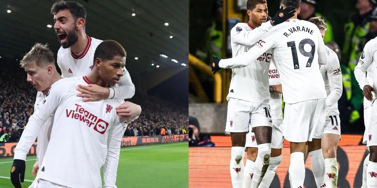 Manchester United looking good away against Wolves as they are winning 2-0.