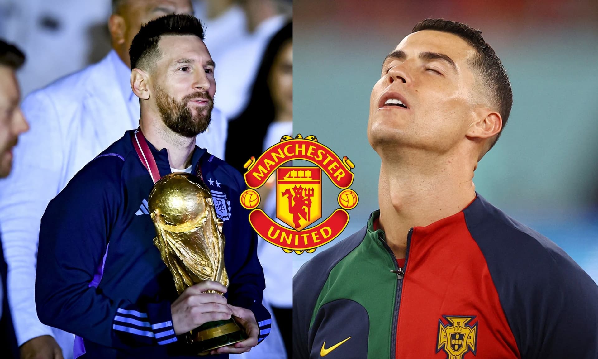 Manchester United players' reaction to seeing Cristiano Ronaldo without a team
