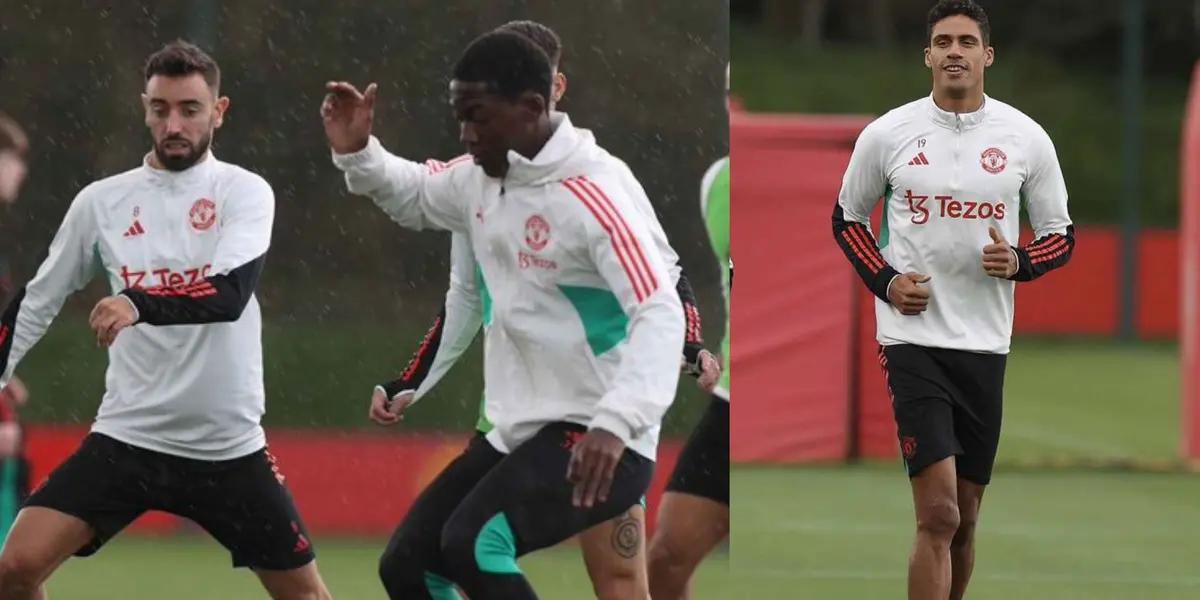 Manchester United players returning to training