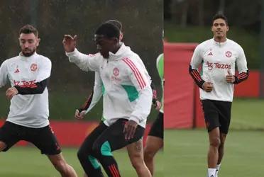 Manchester United players returning to training