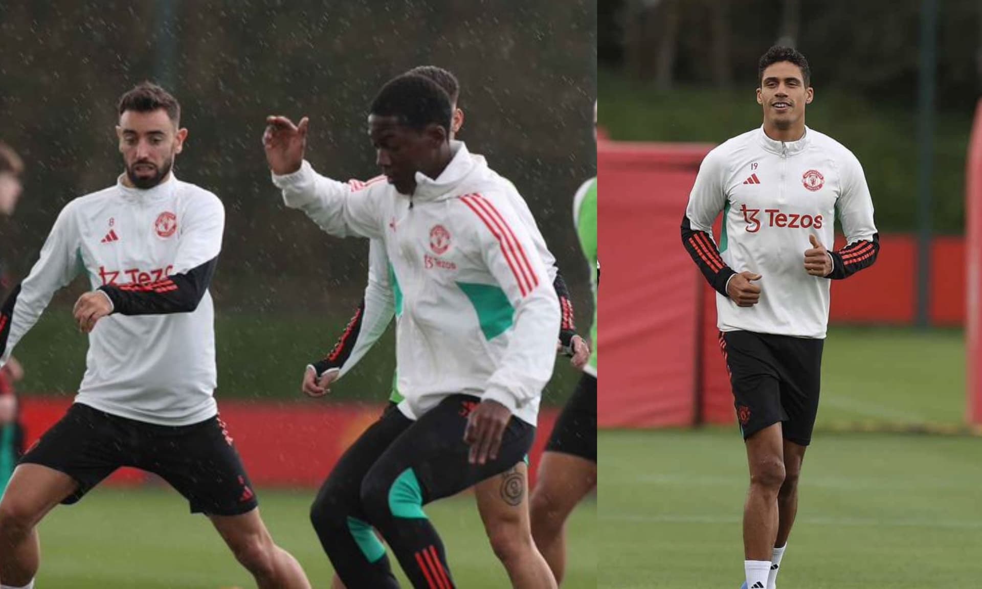 Manchester United players returning to training