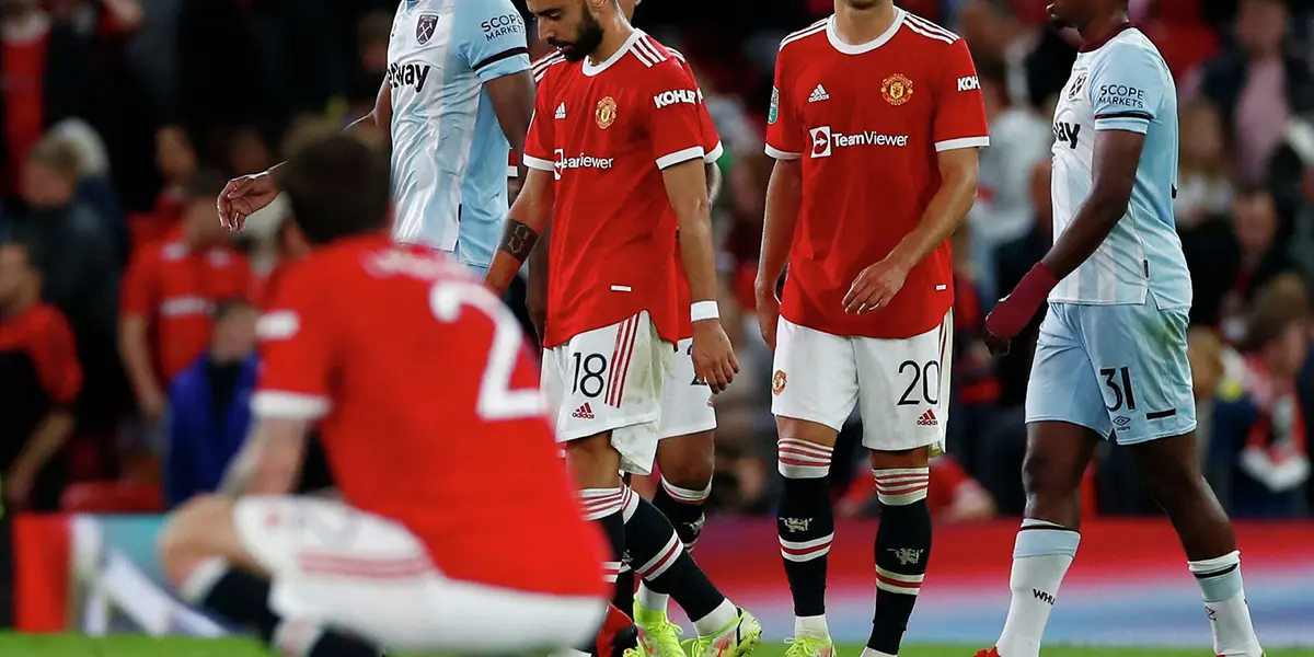 Manchester United, without Cristiano Ronaldo, fell 1-0 against West Ham United in the third round and were eliminated from the English League Carabao Cup.
