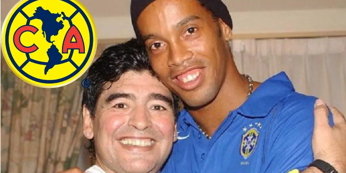 Maradona could have arrived as a coach and Ronaldinho as a player but from Club America they prioritized other details