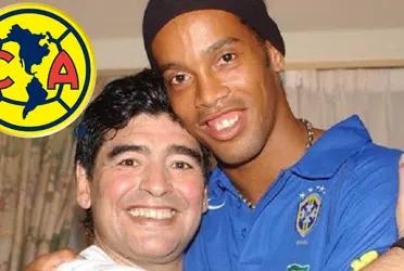 Maradona could have arrived as a coach and Ronaldinho as a player but from Club America they prioritized other details