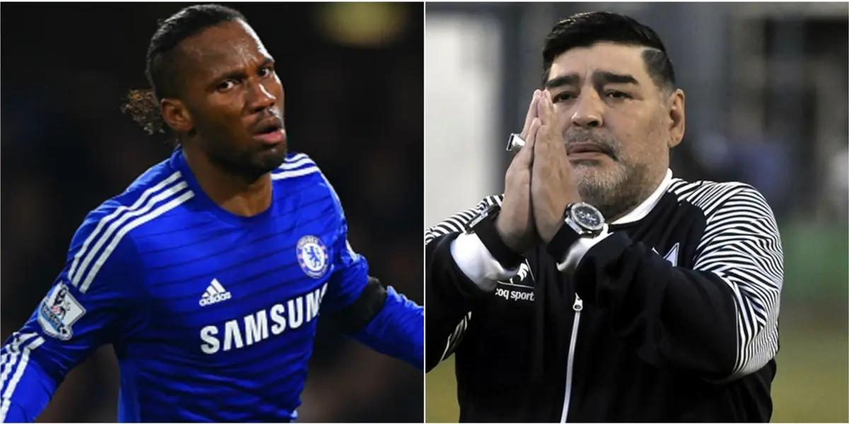 Maradona was Drogba's idol and because of that, the day they met was the happiest but there is something that he can never forget