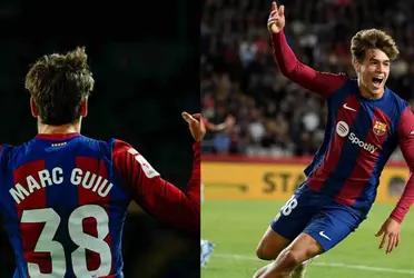 Marc Guiu just completed a wonderful debut with Barcelona.