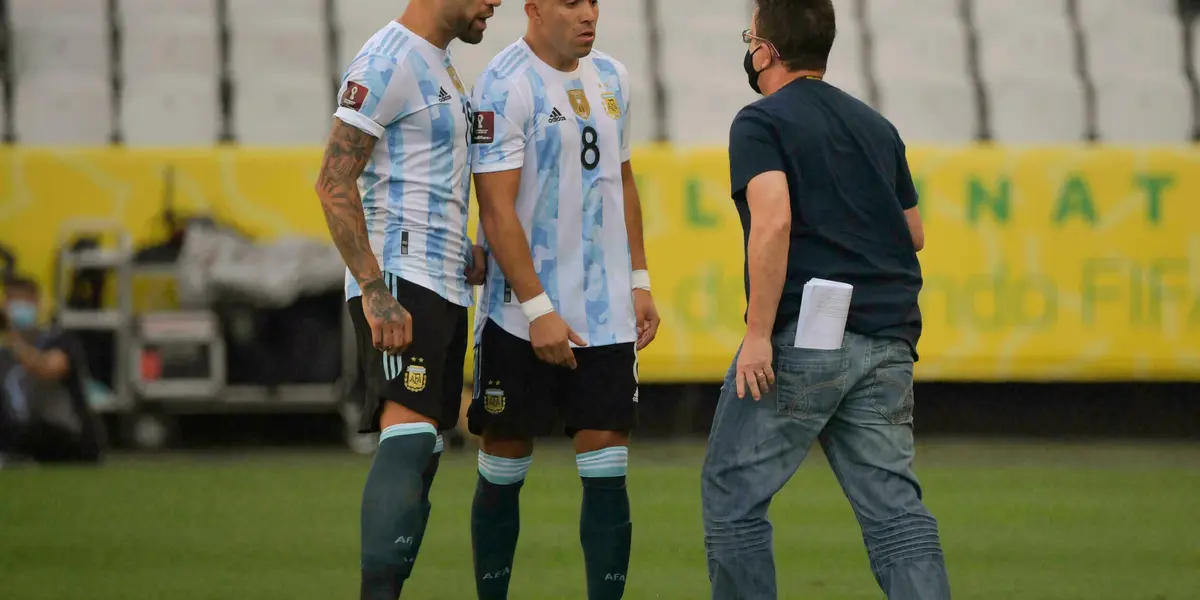 Marcos Acuna and Nicolas Otamendi faced off with an official from ANVISA during the confusion that happened at the Brazil Vs. Argentina match on Sunday. Unknown to them, the official would have been carrying a gun.