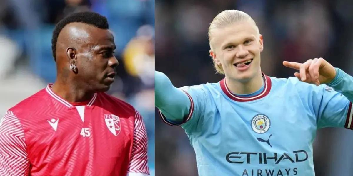 Mario Balotelli commented on the current state of Erling Haaland and reacted to the level of the player