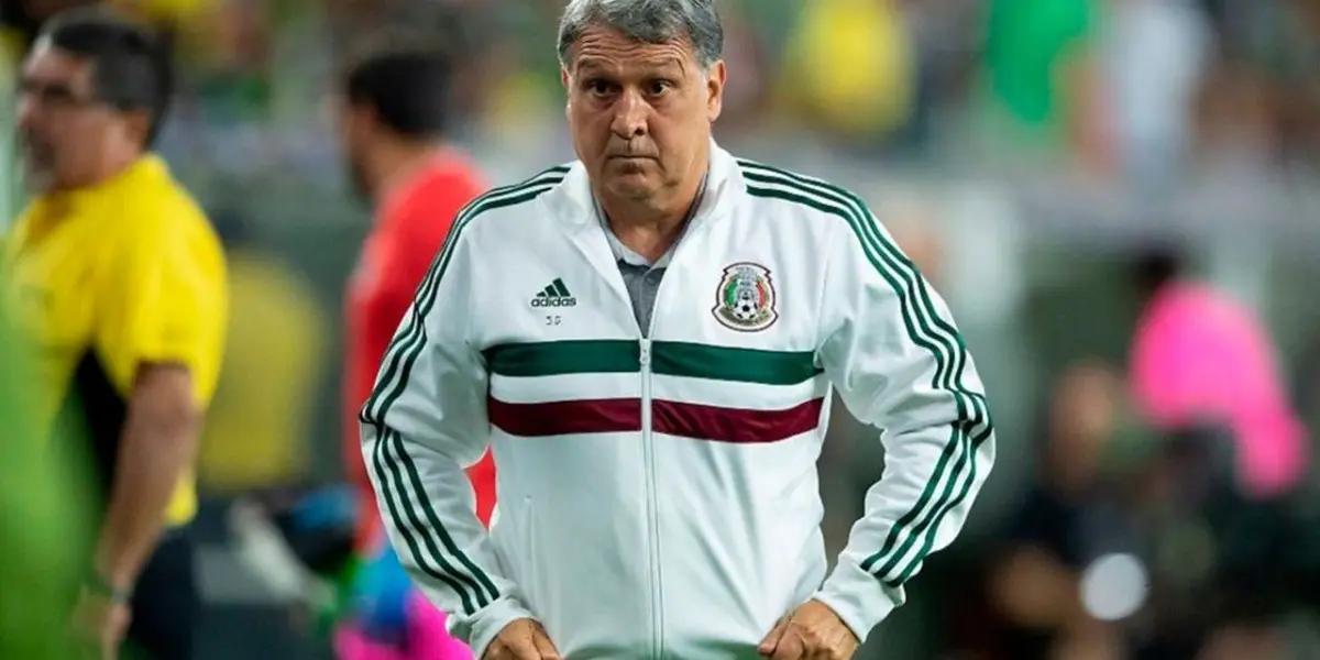 Martino led Mexico's game against Honduras by phone.