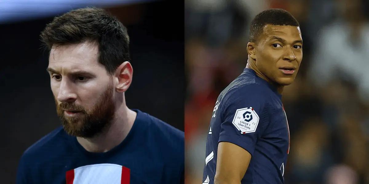 Mbappe and Lionel Messi met in training once again.
