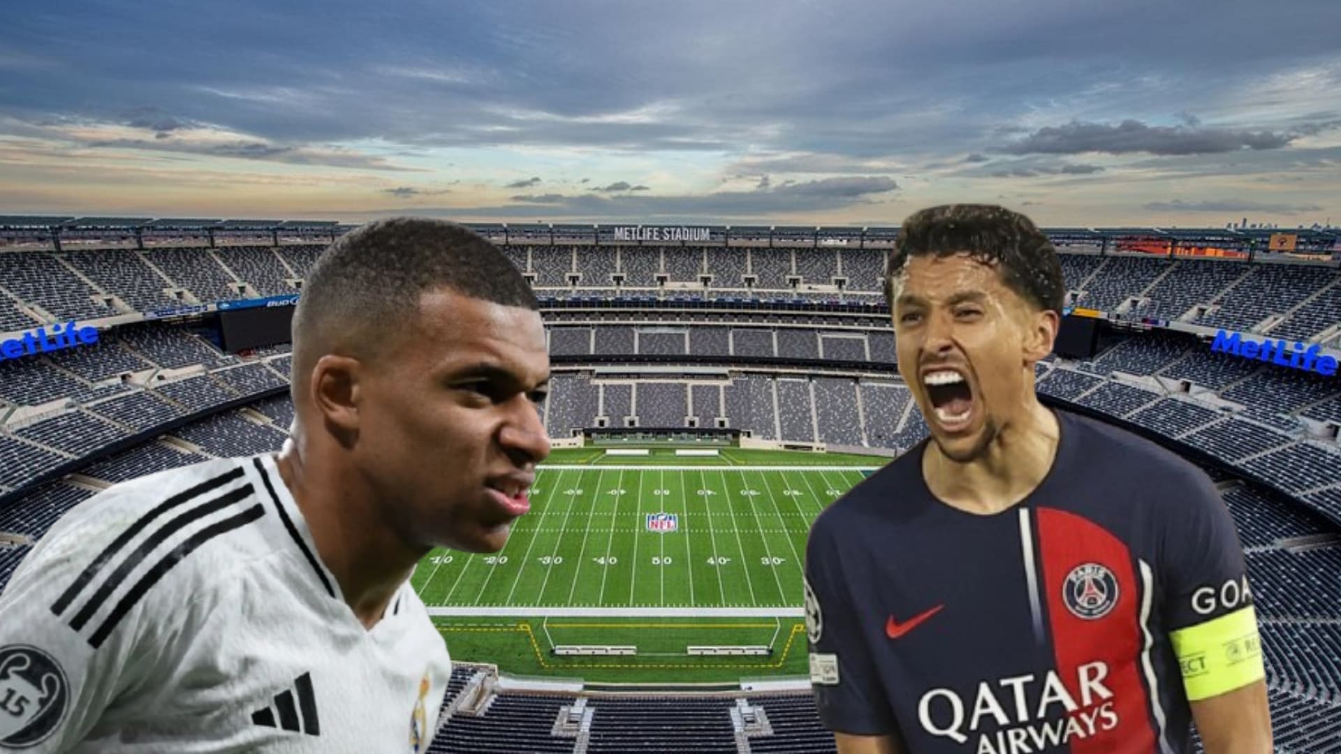 Mbappé and Marquinhos. Photo. Yahoo