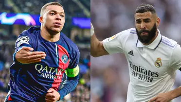 Mbappé could follow Benzema's footsteps at Real Madrid soon. 