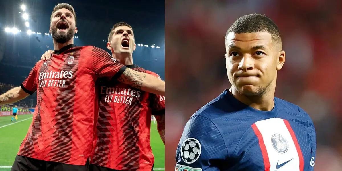Mbappe did not leave happy with the result at San Siro