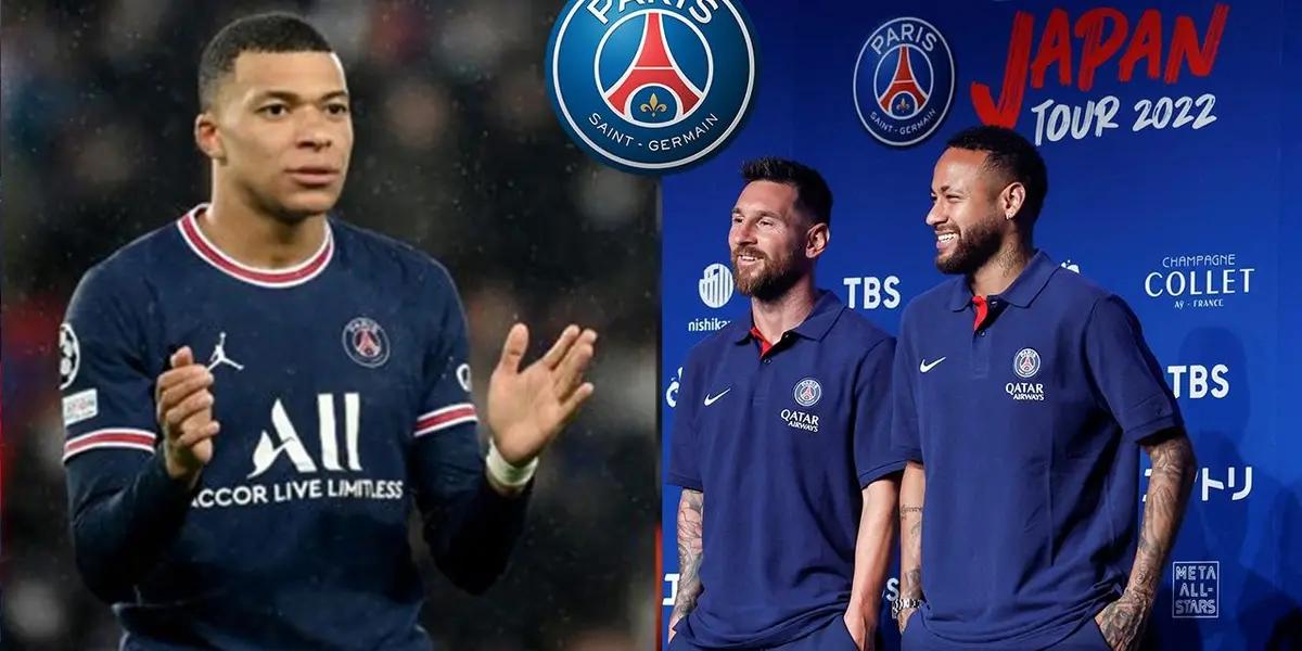 Mbappe is the only forward in the front three without a Champions League medal.