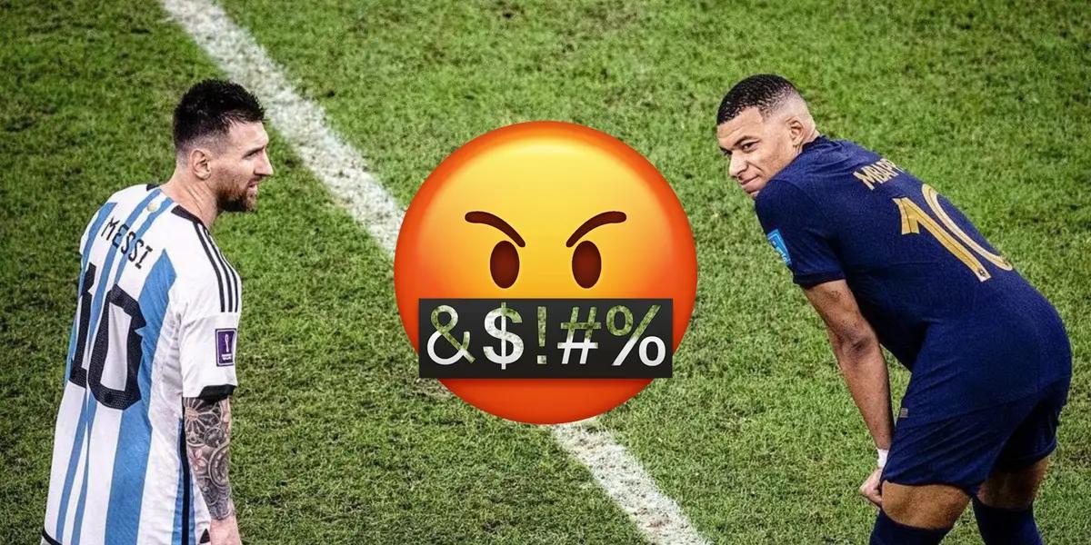 Mbappé used a slur to describe Messi for beating France in the 2022 World Cup final.