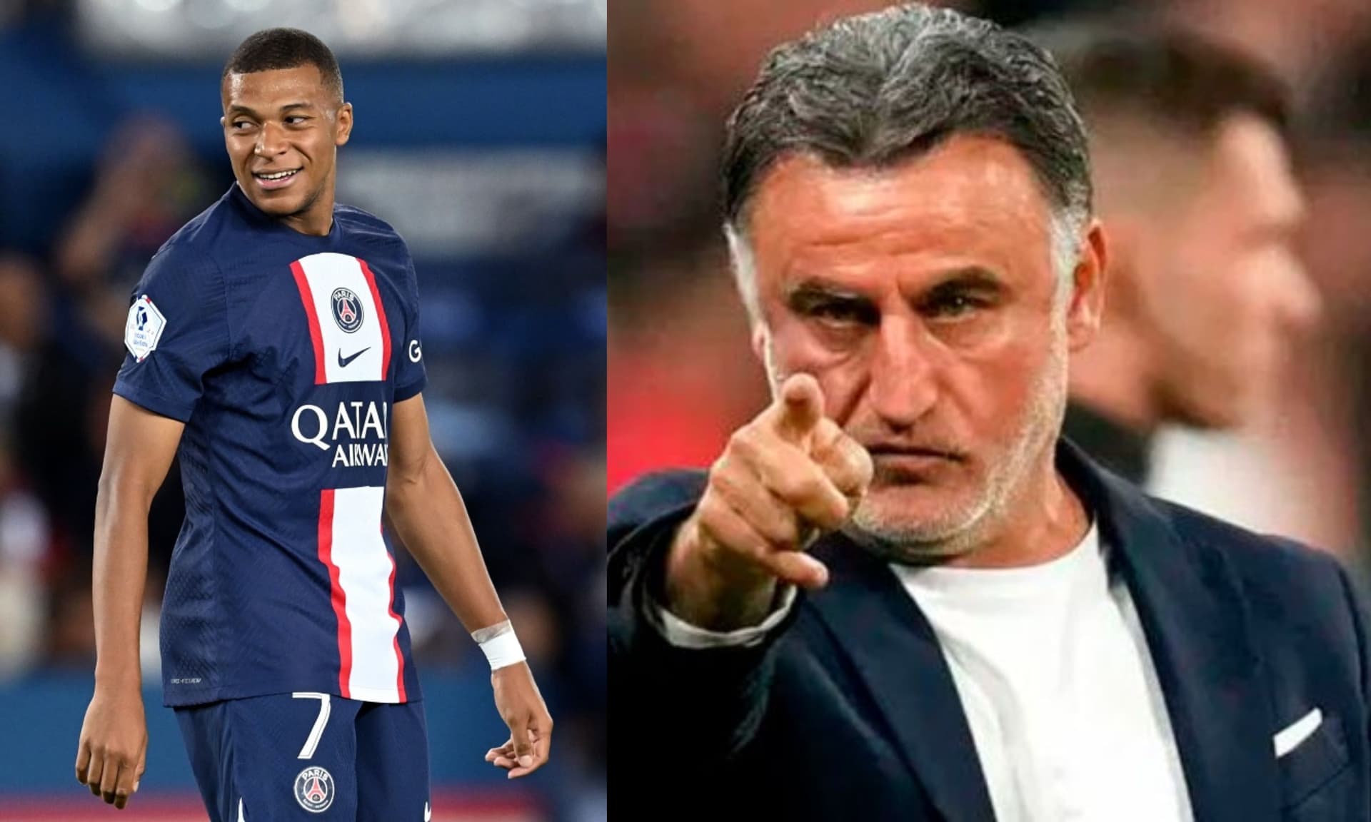 Mbappe was defended by Christophe Galtier, his manager.