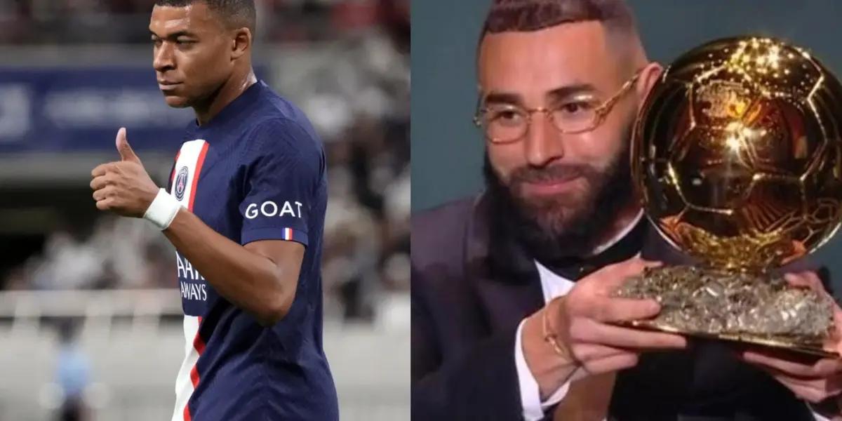 Mbappe was present at the Ballon d'Or gala and here is how he reacted at Benzema
