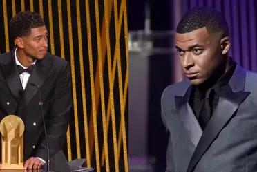 Mbappé was the only one who didn't do something to support Bellingham in the Kopa trophy.